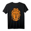 Backprint Buddha Kopf T-Shirt mit buddhistischer Weisheit – Perfekt für Meditation, Yoga und Achtsamkeit im Einklang mit Ying und Yang