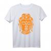 Backprint Buddha Kopf T-Shirt mit buddhistischer Weisheit – Perfekt für Meditation, Yoga und Achtsamkeit im Einklang mit Ying und Yang