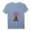 Damen Namaste Yoga Kleidung / Meditation Kleidung mit V-Ausschnitt - Spirituelles T-Shirt für Ruhe, Liebe und Frieden