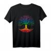 Lebensbaum Meditation Yoga Chakra Pilates Buddha Spirituell T-Shirt – Für Persönlichkeitsentwicklung, Chakren und Spirituelle Energie, Familienfreundlich