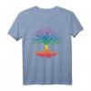 Lebensbaum Meditation Yoga Chakra Pilates Buddha Spirituell T-Shirt – Für Persönlichkeitsentwicklung, Chakren und Spirituelle Energie, Familienfreundlich