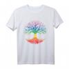 Lebensbaum Meditation Yoga Chakra Pilates Buddha Spirituell T-Shirt – Für Persönlichkeitsentwicklung, Chakren und Spirituelle Energie, Familienfreundlich