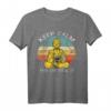 Keep Calm and Say Fuck It Buddha Quotes Shirt - Humorvolles Zen, Yoga und Karma T-Shirt für Freunde, Familie und Studenten