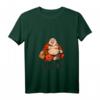 Damen The Laughing Fat Buddha T-Shirt - Glück, Reichtum und Frieden Grafikshirt mit V-Ausschnitt