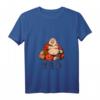 Damen The Laughing Fat Buddha T-Shirt - Glück, Reichtum und Frieden Grafikshirt mit V-Ausschnitt