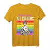 Zen Meditation Yoga T-Shirt mit Buddha Regenbogen Flagge – Spirituelles Geschenk für Freunde & Familie, Inspiration für Meditation, Buddhismus & Achtsamkeit