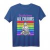Zen Meditation Yoga T-Shirt mit Buddha Regenbogen Flagge – Spirituelles Geschenk für Freunde & Familie, Inspiration für Meditation, Buddhismus & Achtsamkeit