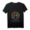 Damen Namaste Yoga & Meditation Kleidung mit Buddha Symbol - V-Ausschnitt T-Shirt in Größen S-XXXL, Perfekt für Entspannung & spirituelle Geschenke