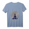Damen Namaste Yoga & Meditation Kleidung mit Buddha Symbol - V-Ausschnitt T-Shirt in Größen S-XXXL, Perfekt für Entspannung & spirituelle Geschenke