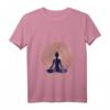 Damen Namaste Yoga & Meditation Kleidung mit Buddha Symbol - V-Ausschnitt T-Shirt in Größen S-XXXL, Perfekt für Entspannung & spirituelle Geschenke