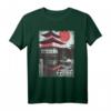 Japanisches Kunst T-Shirt mit Tempel, Anime und Vintage Design – Perfekt für Manga und Spirituelle Fans