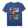 Japanisches Kunst T-Shirt mit Tempel, Anime und Vintage Design – Perfekt für Manga und Spirituelle Fans