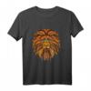 Yin Yoga Löwe Mandala Damen Herren - Spirituelles Meditations T-Shirt mit asiatischem Design für Yoga, Buddhismus & Hinduismus