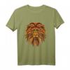 Yin Yoga Löwe Mandala Damen Herren - Spirituelles Meditations T-Shirt mit asiatischem Design für Yoga, Buddhismus & Hinduismus
