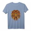 Yin Yoga Löwe Mandala Damen Herren - Spirituelles Meditations T-Shirt mit asiatischem Design für Yoga, Buddhismus & Hinduismus