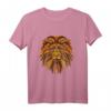 Yin Yoga Löwe Mandala Damen Herren - Spirituelles Meditations T-Shirt mit asiatischem Design für Yoga, Buddhismus & Hinduismus