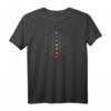 Blume des Lebens 7 Chakra Steine Heilige Geometrie Symbol T-Shirt – Spirituelles Design für Meditation, Yoga & Esoterik, Perfektes Geschenk für Bewusstsein & Erleuchtung