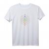 Blume des Lebens 7 Chakra Steine Heilige Geometrie Symbol T-Shirt – Spirituelles Design für Meditation, Yoga & Esoterik, Perfektes Geschenk für Bewusstsein & Erleuchtung