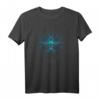 Blaue Lotusblume - Yoga und Spirituelles T-Shirt im Boho Chic Stil mit Mandala, Chakren & Heiligen Symbolen