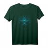 Blaue Lotusblume - Yoga und Spirituelles T-Shirt im Boho Chic Stil mit Mandala, Chakren & Heiligen Symbolen