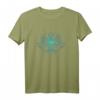 Blaue Lotusblume - Yoga und Spirituelles T-Shirt im Boho Chic Stil mit Mandala, Chakren & Heiligen Symbolen