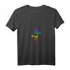Damen Om Mantra Symbol Lotusblüte Unalome Chakra Regenbogen T-Shirt mit V-Ausschnitt – Spirituelles Yoga & Meditation Mode, Geschenk für Buddhisten & Lichtarbeiter