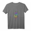 Damen Om Mantra Symbol Lotusblüte Unalome Chakra Regenbogen T-Shirt mit V-Ausschnitt – Spirituelles Yoga & Meditation Mode, Geschenk für Buddhisten & Lichtarbeiter