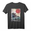 Japanischer Tempel Anime Vintage T-Shirt - Spiritueller Kunstdruck für Fans von Japan, Vaporwave, Kampfsport und Buddhismus