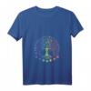 Damen Chakra Baum des Lebens Mandala Zen Yoga Om Symbol Buddhismus T-Shirt mit V-Ausschnitt – Spirituelle, meditative Kleidung für Achtsamkeit, Yoga & Esoterik-Liebhaber