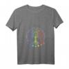 Damen Chakra Baum des Lebens Mandala Zen Yoga Om Symbol Buddhismus T-Shirt mit V-Ausschnitt – Spirituelle, meditative Kleidung für Achtsamkeit, Yoga & Esoterik-Liebhaber