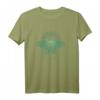 Lotusblume - Grünes Yoga T-Shirt mit Spirituellen Symbolen, Mandala & Chakren – Ideal für Meditation, Achtsamkeit & Boho Chic