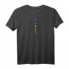 Blume des Lebens & 7 Chakra Steine - Heilige Geometrie Symbol Raglan T-Shirt für Yoga, Meditation & Spirituelle Geschenke