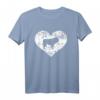 Englische Bulldogge Herz T-Shirt – Klassisch geschnittenes Hunde Design für Bulldoggen Fans und Tierliebhaber