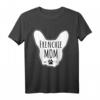 Damen Frenchie Mom Silhouette Französische Bulldogge T-Shirt – Perfektes Geschenk für Bulldoggenliebhaber zu Geburtstag & Weihnachten