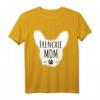 Damen Frenchie Mom Silhouette Französische Bulldogge T-Shirt – Perfektes Geschenk für Bulldoggenliebhaber zu Geburtstag & Weihnachten