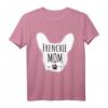 Damen Frenchie Mom Silhouette Französische Bulldogge T-Shirt – Perfektes Geschenk für Bulldoggenliebhaber zu Geburtstag & Weihnachten