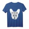 Damen Frenchie Mom Silhouette Französische Bulldogge T-Shirt – Perfektes Geschenk für Bulldoggenliebhaber zu Geburtstag & Weihnachten