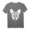Damen Frenchie Mom Silhouette Französische Bulldogge T-Shirt – Perfektes Geschenk für Bulldoggenliebhaber zu Geburtstag & Weihnachten