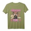 Frenchie Mädchen Frenchie Girl Französische Bulldoggen T-Shirt - Lustiges Hundemode-Design für Kinder, Damen & Herren als Geschenk