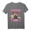 Frenchie Mädchen Frenchie Girl Französische Bulldoggen T-Shirt - Lustiges Hundemode-Design für Kinder, Damen & Herren als Geschenk