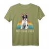 Retro Französische Bulldogge T-Shirt für Damen, Herren & Kinder – Lustiges Hundemotiv, ideales Geschenk für Geburtstag & Weihnachten