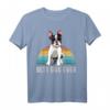 Retro Französische Bulldogge T-Shirt für Damen, Herren & Kinder – Lustiges Hundemotiv, ideales Geschenk für Geburtstag & Weihnachten