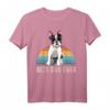 Retro Französische Bulldogge T-Shirt für Damen, Herren & Kinder – Lustiges Hundemotiv, ideales Geschenk für Geburtstag & Weihnachten