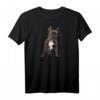 Frenchie Bulldoggen T-Shirt mit Aufschrift 'Love Frenchie Mom Dad' – Damen und Herren, Schwarz Raglan, Perfekt für Valentinstag, Muttertag, Vatertag & Geburtstage