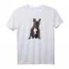 Frenchie Bulldoggen T-Shirt mit Aufschrift 'Love Frenchie Mom Dad' – Damen und Herren, Schwarz Raglan, Perfekt für Valentinstag, Muttertag, Vatertag & Geburtstage