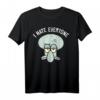 SpongeBob Schwammkopf Thaddäus Ich Hasse Alle T-Shirt - Offiziell Lizenzierte Cartoon Kleidung für Fans und Humorliebhaber