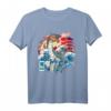 Japanischer Drache und große Welle Kanagawa Vintage T-Shirt – Japanische Kunst & Kultur, perfekte Geschenke für Männer, Frauen, Kinder & Festival-Events