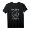Flat Earth Society T-Shirt mit Karte des flachen Globus – Zeige deine Überzeugung und gehöre zur Flat Earth Community