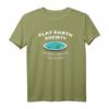 Flat Earth Society T-Shirt mit Karte des flachen Globus – Für alle, die an die flache Erde glauben und ihre Überzeugung zeigen möchten
