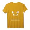 Damen Baumwolle Katzenhaare - Spuren Von Katze - Cat Sprüche T-Shirt mit V-Ausschnitt für Katzenliebhaber und Tierfreunde